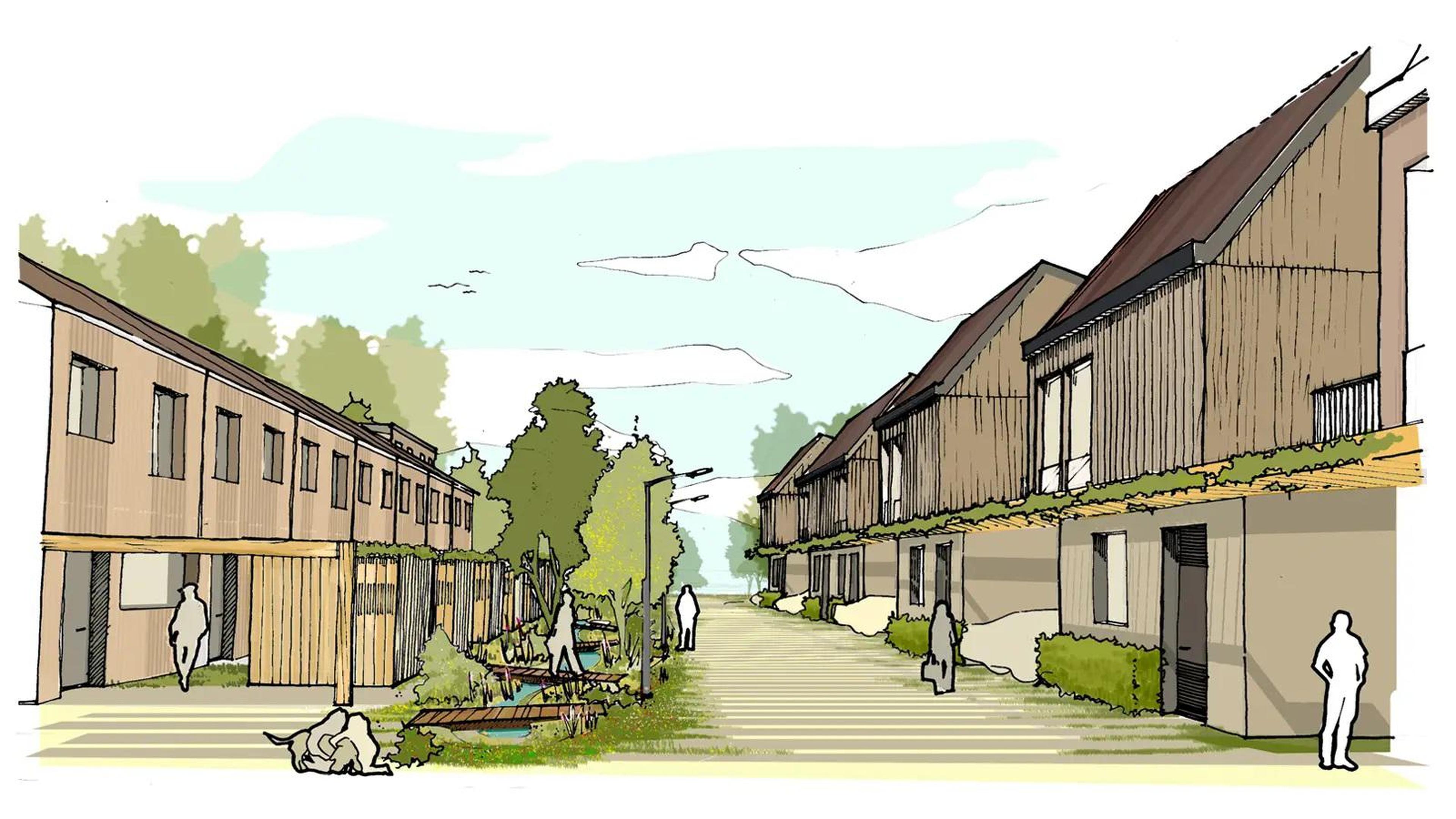 Bewoners bezorgd over ’buitenproportioneel’ bouwplan Zoeterwoudse Europaweg. ’De buurt verliest zo h
